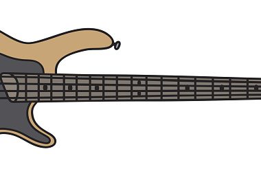 Electric bass guitar