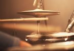 Playing drums