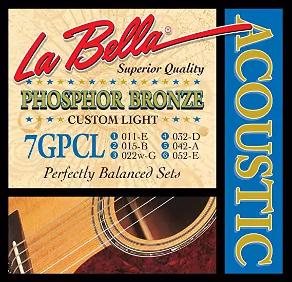 Labella 7GPM Guitar Strings Set, Medium 11/52