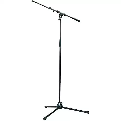 K&M Microphone Stand with Telescopic Boom Arm