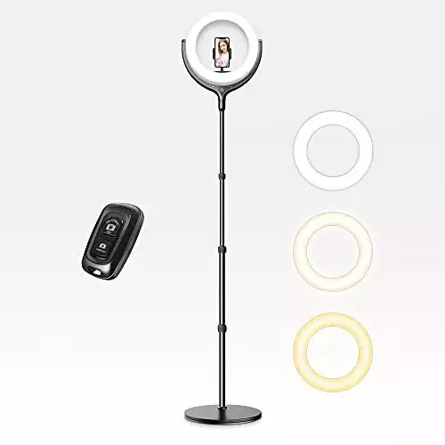 elitehood 10’’ LED Ring Light & Floor Lamp