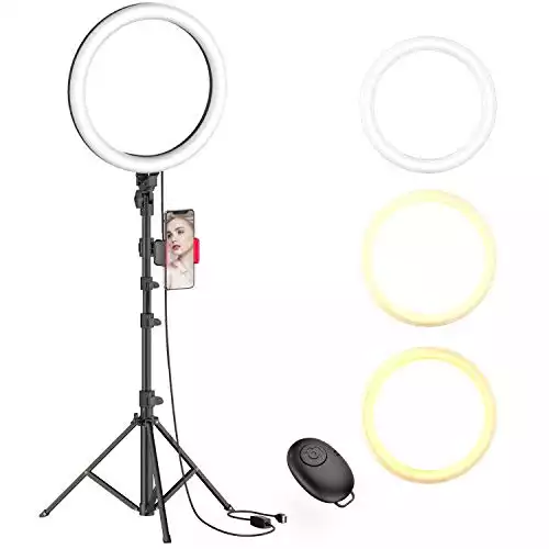 Erligpowht 10" Selfie Ring Light with Tripod Stand
