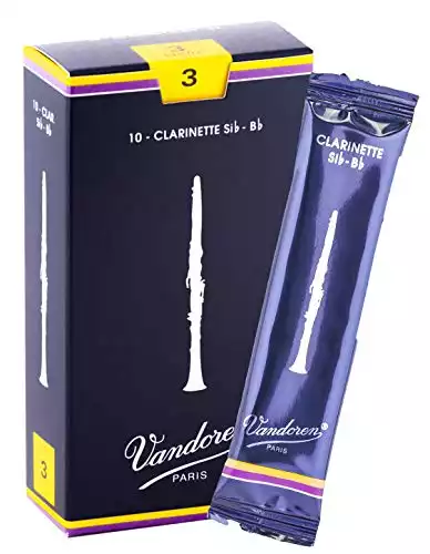 Vandoren CR103 Bb Clarinet Traditional Reeds Strength 3