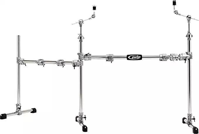Pacific Drums by DW Chrome Over Steel Main and Side Combo Rack