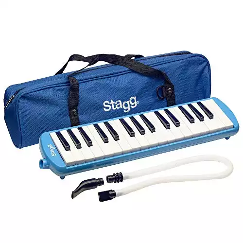 Stagg MELOSTA32BL 32 Note Melodica with Case - Blue