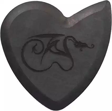 Original Dragon's Heart Guitar Pick - 1000 Hours of Durability, 2.5mm Thickness, Single Pack