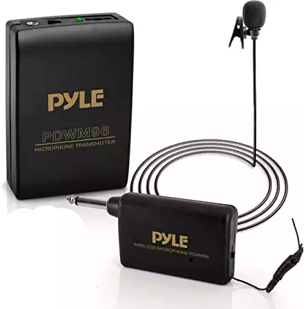 Pyle PDWM96 Wireless Clip Lavalier Microphone System