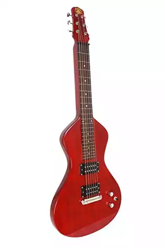 Asher Guitars & Lap Steels Trans Cherry with gig bag and 2 sets of replacement strings