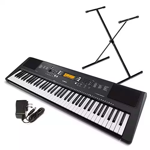 Yamaha PSR-EW300 SA 76-Key Portable Keyboard Bundle