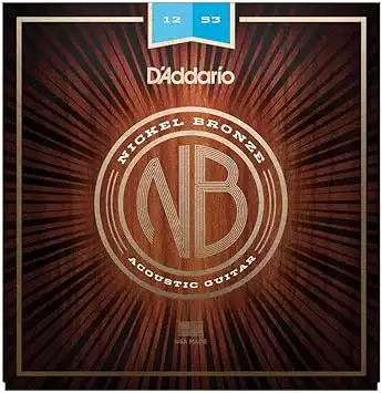 D'Addario Nickel Bronze Acoustic Guitar Strings, Light